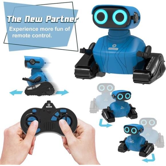 Robots for Kids, 2.4Ghz Remote Control Robot Toys with LED Eyes & Flexible Arms - Picture 3 of 7